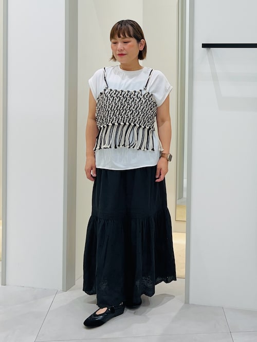 THE SHOP TK スカート スカラップ刺繍スカート「洗濯機OK」 : ZOZOTOWN