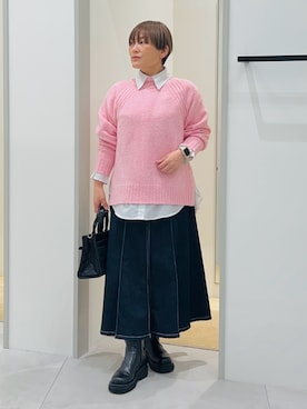 「THE SHOP TK （ザ ショップ ティーケー ）のアイテム」を使った、タナさん（レディース・155cm）の冬コーディネート