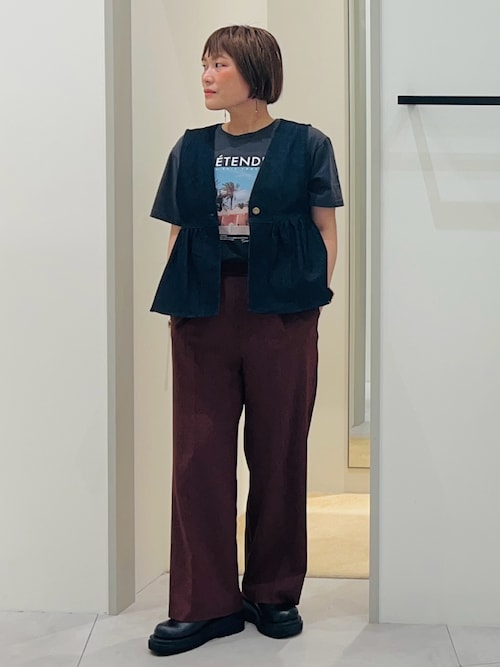 tシャツ 「WEB限定」ラウンドスリーブTシャツ「接触冷感・UVケア」 レディース セール】ロゴアソートTシャツ【接触冷感/UVケア/洗濯機OK】（T