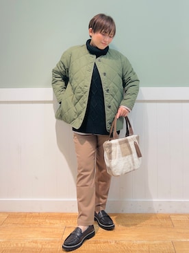 「DRESKIP（ドレスキップ）のアイテム（ブルゾン）」を使った、タナさん（骨格ウェーブ・レディース・155cm）の秋コーディネート