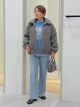 「THE SHOP TK （ザ ショップ ティーケー ）のアイテム」を使った、タナさん（レディース・155cm）の冬コーディネート