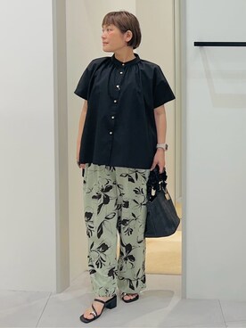 「THE SHOP TK （ザ ショップ ティーケー ）のアイテム（トートバッグ）」を使った、タナさん（レディース・155cm）の春コーディネート