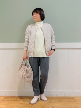 「DRESKIP（ドレスキップ）のアイテム（ジャケット/アウター）」を使った、タナさん（骨格ウェーブ・レディース・155cm）の冬コーディネート