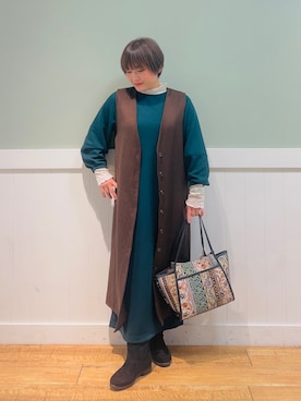 タナさん(レディース・155cm)の冬コーディネート