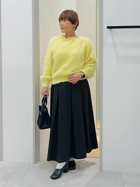「THE SHOP TK （ザ ショップ ティーケー ）のオブリックトゥパンプス（パンプス）」を使った、タナさん（レディース・155cm）の秋コーディネート