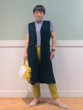 「DRESKIP（ドレスキップ）のアイテム（パンプス）」を使った、タナさん（レディース・155cm）の夏コーディネート