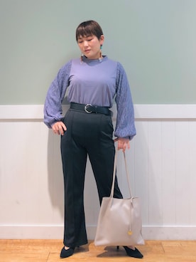 「DRESKIP（ドレスキップ）のアイテム（バッグ）」を使った、タナさん（レディース・155cm）の夏コーディネート