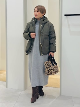「アイテム（ワンピース/ドレス）」を使った、タナさん（レディース・155cm）の冬コーディネート