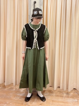 「ehka sopo（エヘカソポ）のアイテム（バレエシューズ）」を使った、sakura✿さん（レディース・158cm）の夏コーディネート