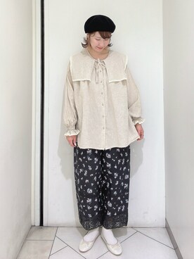 「ゆべしコラボ」｜「アイテム（パンプス）」を使った、sakura✿さん（レディース・158cm）の春コーディネート