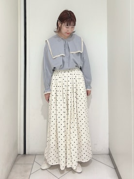 「ゆべしコラボ」｜「アイテム（パンプス）」を使った、sakura✿さん（レディース・158cm）の春コーディネート