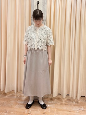 「ehka sopo（エヘカソポ）のアイテム（バレエシューズ）」を使った、sakura✿さん（レディース・158cm）の夏コーディネート