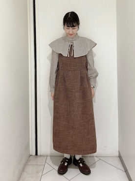 「レトロ」｜「アイテム（その他シューズ）」を使った、sakura✿さん（レディース・158cm）の秋コーディネート