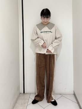 「レトロ」｜「アイテム（その他シューズ）」を使った、sakura✿さん（レディース・158cm）の秋コーディネート