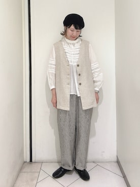 「ストライプパンツ」｜sakura✿さん（レディース・158cm・20代）の春コーディネート