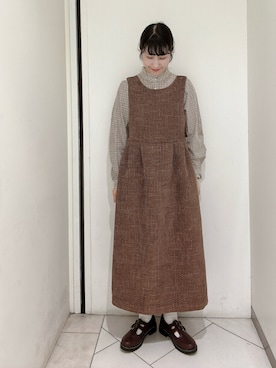 「レトロ」｜「アイテム（その他シューズ）」を使った、sakura✿さん（レディース・158cm）の秋コーディネート