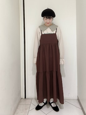 「レトロ」｜「アイテム（その他シューズ）」を使った、sakura✿さん（レディース・158cm）の秋コーディネート