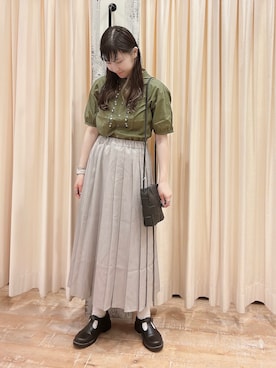 「レトロ」｜「アイテム（その他シューズ）」を使った、sakura✿さん（レディース・158cm）の夏コーディネート