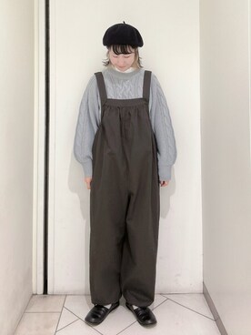 「ケーブルニット」｜「アイテム（その他シューズ）」を使った、sakura✿さん（レディース・158cm）の冬コーディネート