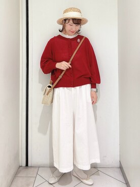 「ゆべしコラボ」｜「アイテム（パンプス）」を使った、sakura✿さん（レディース・158cm）の春コーディネート