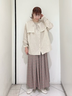 「ゆべしコラボ」｜「アイテム（パンプス）」を使った、sakura✿さん（レディース・158cm）の春コーディネート