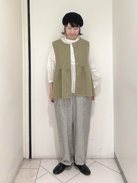 「ストライプパンツ」｜sakura✿さん（レディース・158cm・20代）の春コーディネート