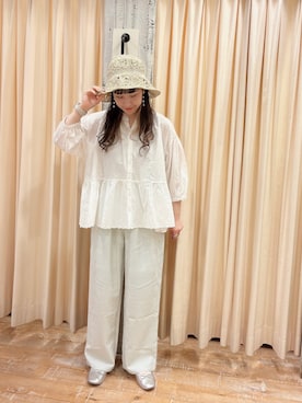 「サッカー」｜「アイテム（帽子）」を使った、sakura✿さん（レディース・158cm）の春コーディネート