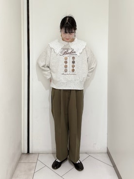 「ehka sopo（エヘカソポ）のアイテム（バレエシューズ）」を使った、sakura✿さん（レディース・158cm）の夏コーディネート