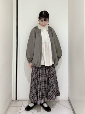 「サマンサモスモス」｜「アイテム（ブルゾン）」を使った、sakura✿さん（レディース・158cm）の秋コーディネート