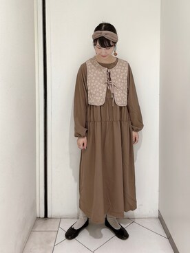 「ehka sopo（エヘカソポ）のアイテム（バレエシューズ）」を使った、sakura✿さん（レディース・158cm）の秋コーディネート