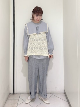 「ゆべしコラボ」｜「アイテム（パンプス）」を使った、sakura✿さん（レディース・158cm）の春コーディネート