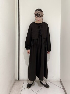 「ehka sopo（エヘカソポ）のアイテム（バレエシューズ）」を使った、sakura✿さん（レディース・158cm）の秋コーディネート