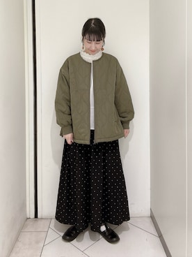 「サマンサモスモス」｜「アイテム（ブルゾン）」を使った、sakura✿さん（レディース・158cm）の秋コーディネート