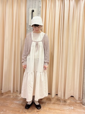 「ehka sopo（エヘカソポ）のアイテム（バレエシューズ）」を使った、sakura✿さん（レディース・158cm）の春コーディネート