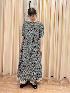 「ehka sopo（エヘカソポ）のアイテム（バレエシューズ）」を使った、sakura✿さん（レディース・158cm）の夏コーディネート