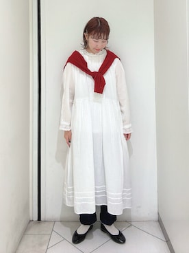 「Samansa Mos2（サマンサ モスモス）のアイテム（シューズ）」を使った、sakura✿さん（レディース・158cm）の春コーディネート