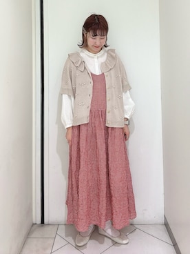 「ゆべしコラボ」｜「アイテム（パンプス）」を使った、sakura✿さん（レディース・158cm）の春コーディネート