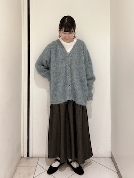 「アイテム（デニムスカート）」を使った、sakura✿さん（レディース・158cm・20代）の秋コーディネート