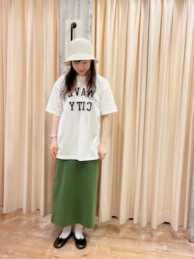 「ehka sopo（エヘカソポ）のアイテム（バレエシューズ）」を使った、sakura✿さん（レディース・158cm）の春コーディネート