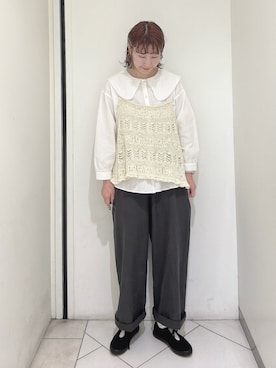 「Samansa Mos2（サマンサ モスモス）のアイテム（シューズ）」を使った、sakura✿さん（レディース・158cm）の春コーディネート