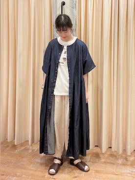 「Tシャツ×デニム」｜「アイテム（ワンピース/ドレス）」を使った、sakura✿さん（レディース・158cm）の春コーディネート