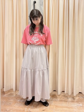 「ehka sopo（エヘカソポ）のアイテム（バレエシューズ）」を使った、sakura✿さん（レディース・158cm）の夏コーディネート