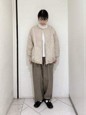 「サマンサモスモス」｜「アイテム（ブルゾン）」を使った、sakura✿さん（レディース・158cm）の秋コーディネート