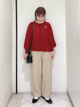 「Samansa Mos2（サマンサ モスモス）のアイテム（シューズ）」を使った、sakura✿さん（レディース・158cm）の春コーディネート