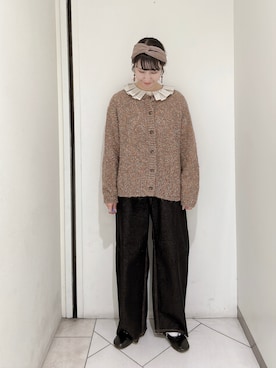「ehka sopo（エヘカソポ）のアイテム（バレエシューズ）」を使った、sakura✿さん（レディース・158cm）の秋コーディネート