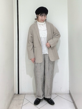 「ストライプパンツ」｜sakura✿さん（レディース・158cm・20代）の春コーディネート