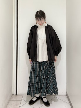 「サマンサモスモス」｜「アイテム（ブルゾン）」を使った、sakura✿さん（レディース・158cm）の秋コーディネート