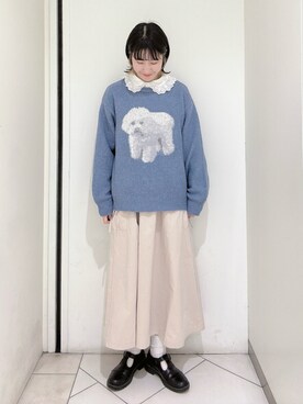 「スウェードスカート」｜sakura✿さん（レディース・158cm）の冬コーディネート