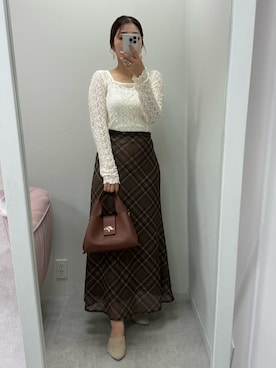 ホソヤヤスコさん（レディース・161cm）の秋コーディネート