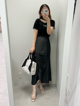 ホソヤヤスコさん（レディース・161cm）の夏コーディネート